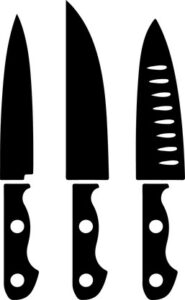 Set Of Kitchen Knives