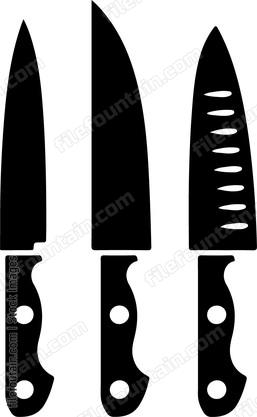 Set Of Kitchen Knives