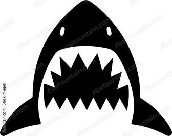 Shark with open mouth