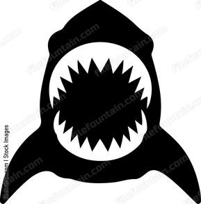 Shark with open mouth