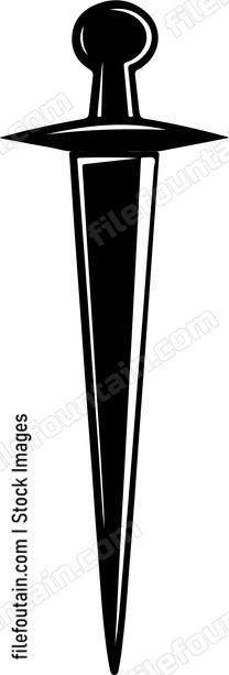 sharp bladed weapon