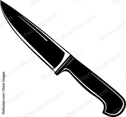Sharp pointed kitchen knife