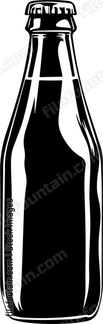 silhouette of beer bottle