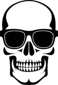Skull In Glasses