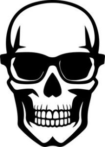 Skull In Glasses