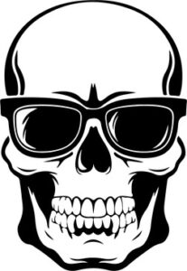 Skull In Glasses