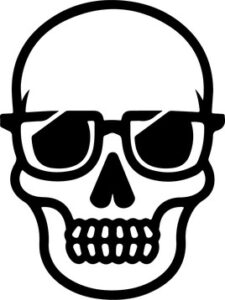 Skull In Glasses