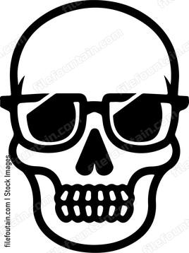 Skull In Glasses
