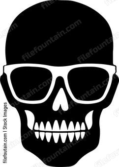 Skull In Glasses