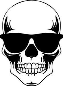 Skull In Sunlasses