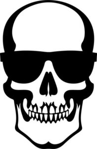Skull In Sunlasses