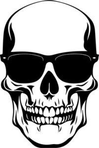 Skull In Sunlasses