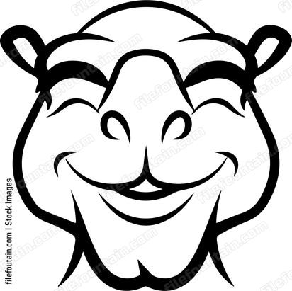 Smiling Camel Face