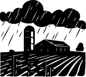 Storm Over A Farm
