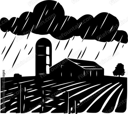 Storm Over A Farm