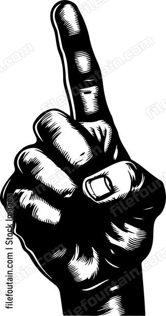 Straight Pointing Finger