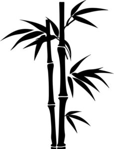 stylized bamboo plant
