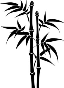 stylized bamboo plant