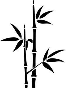 stylized bamboo plant