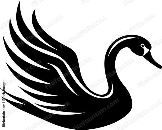 stylized swan