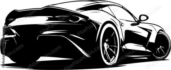 Super Sports Car Back