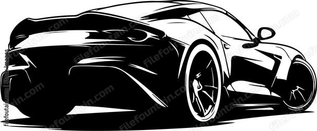 Super Sports Car Back