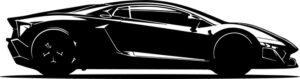 Super Sports Car Side View ada ede d