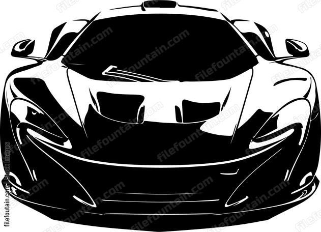 Supercar Front View