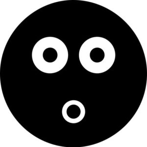 Surprised round face