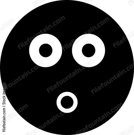 Surprised round face