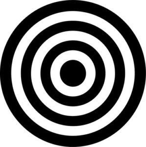 Target circle concentric circles