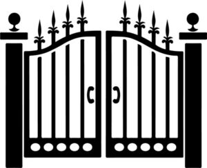 The image shows simple gate