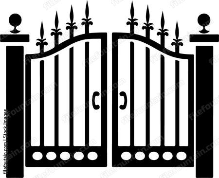 The image shows simple gate