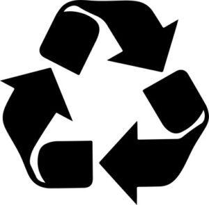 Three arrows forming triangle