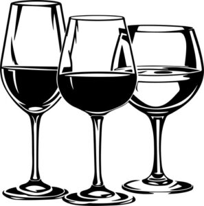 Three glasses of wine