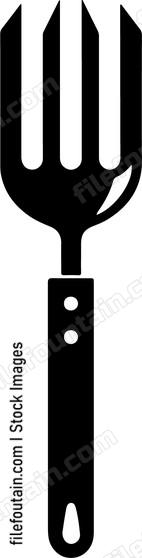 Three pronged garden fork