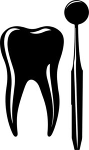 Tooth and dental mirror
