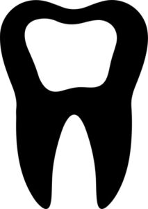 Tooth with cavity