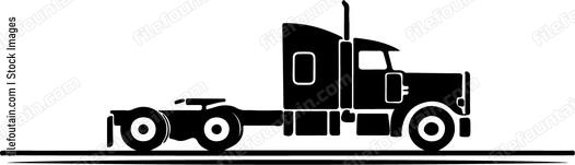 Tractor trailer truck vehicle