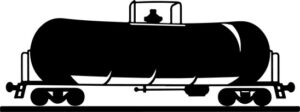 train car with tank
