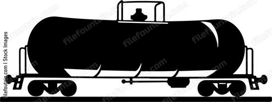 train car with tank