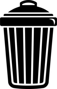 Trash cwaste bin