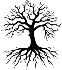 Tree with roots