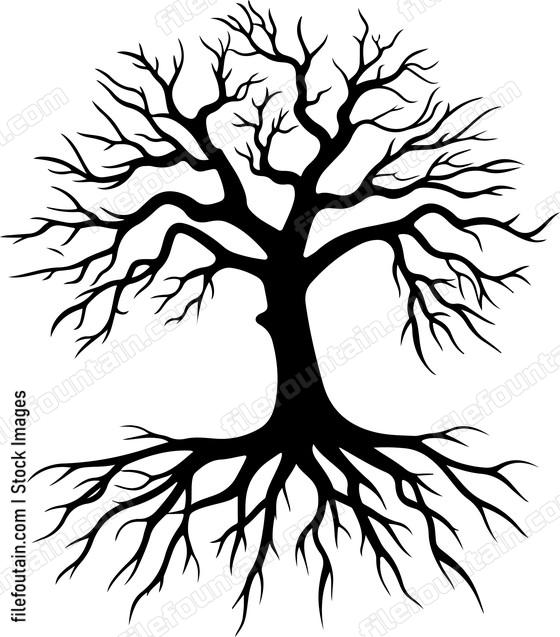 Tree with roots