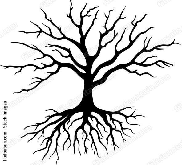 Tree with roots