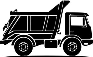 Truck dumping bed vehicle