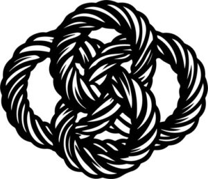 Two intertwined pretzels