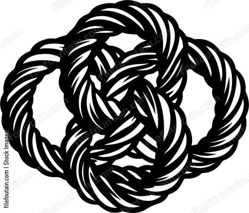 Two intertwined pretzels