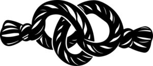 Two intertwined pretzels