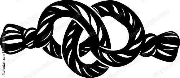 Two intertwined pretzels